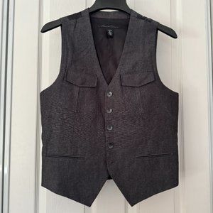 Kenneth Cole Button Vest - Dark Gray (size 40)